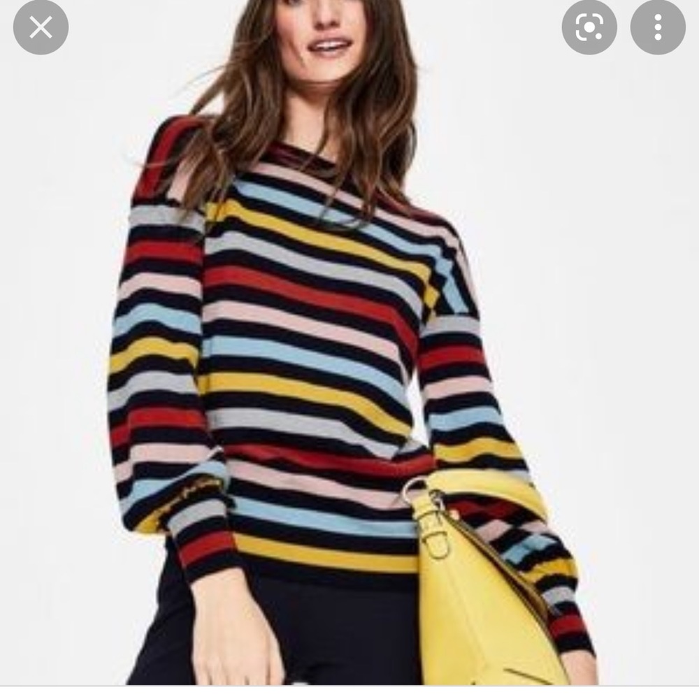 Boden stripe wool blend pullover sweater small - Picture 12 of 12